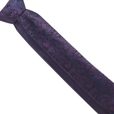 Pack of two purple paisley ties
